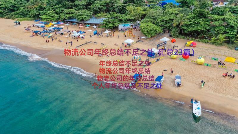 物流公司年终总结不足之处（汇总23篇）