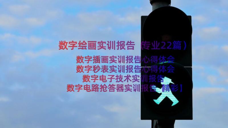 数字绘画实训报告（专业22篇）