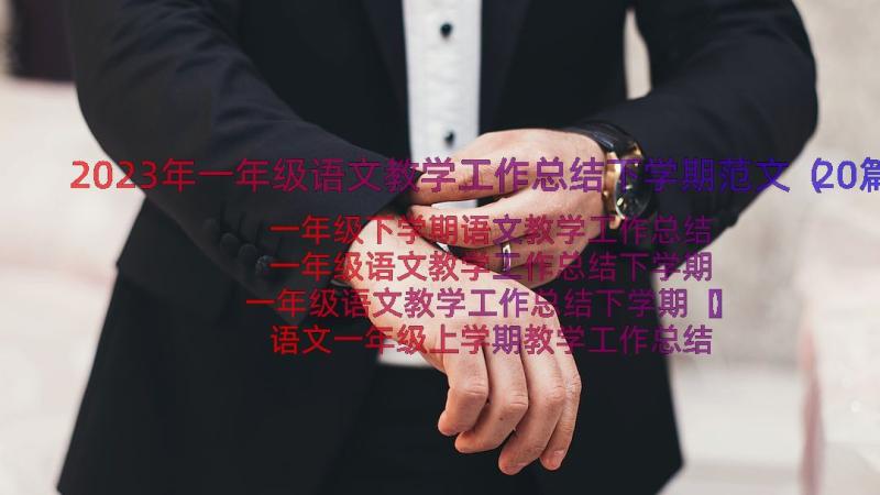 2023年一年级语文教学工作总结下学期范文（20篇）