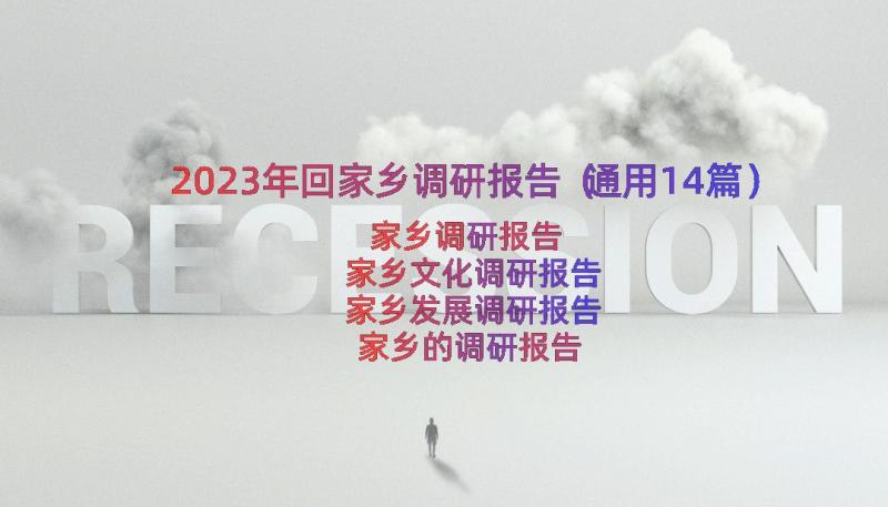 2023年回家乡调研报告（通用14篇）