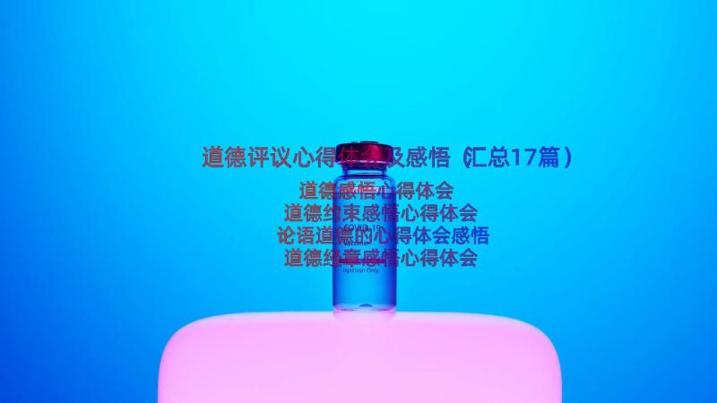 道德评议心得体会及感悟（汇总17篇）