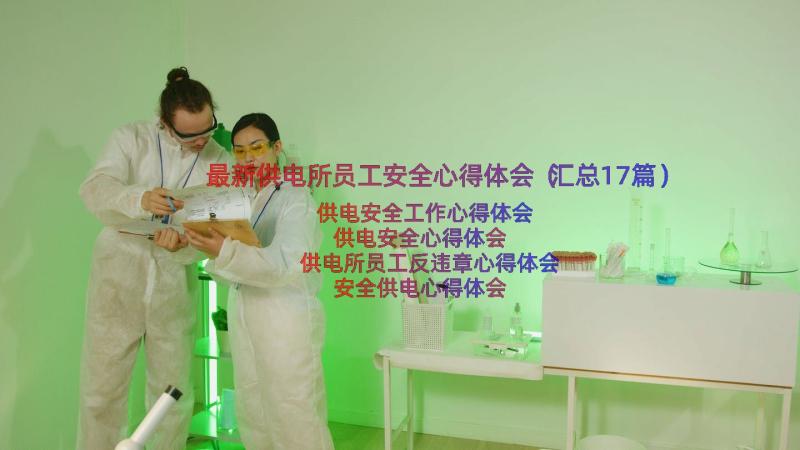 最新供电所员工安全心得体会（汇总17篇）