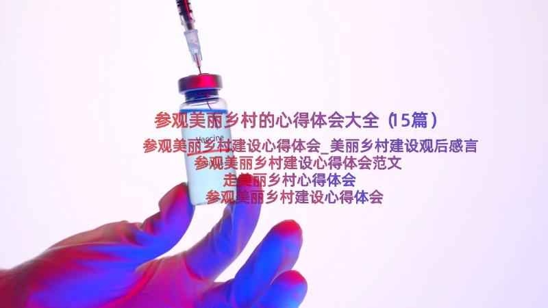 参观美丽乡村的心得体会大全（15篇）