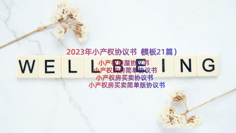 2023年小产权协议书（模板21篇）