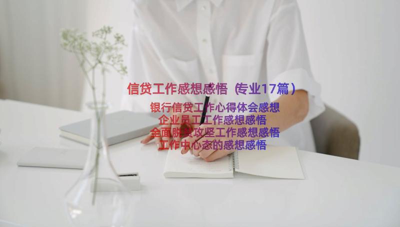 信贷工作感想感悟（专业17篇）