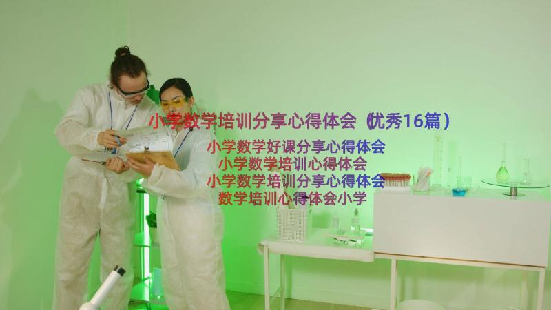 小学数学培训分享心得体会（优秀16篇）