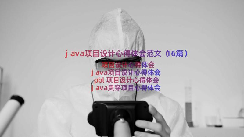 java项目设计心得体会范文（16篇）