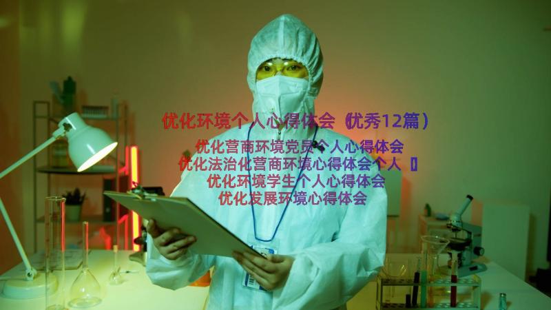 优化环境个人心得体会（优秀12篇）