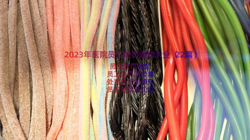 2023年医院员工处罚通知大全（22篇）