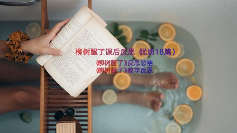 柳树醒了课后反思（优质18篇）