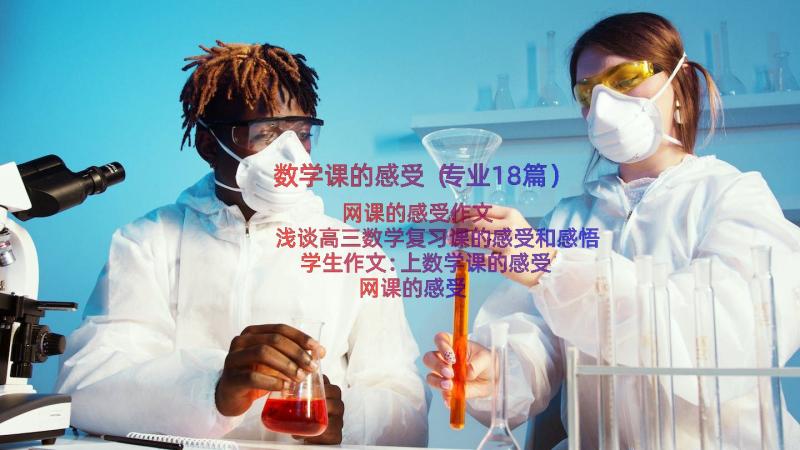 数学课的感受（专业18篇）