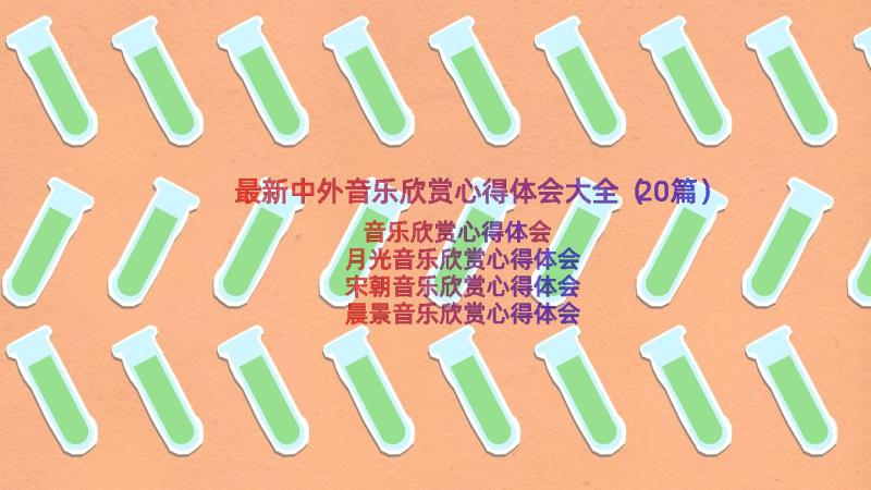 最新中外音乐欣赏心得体会大全（20篇）