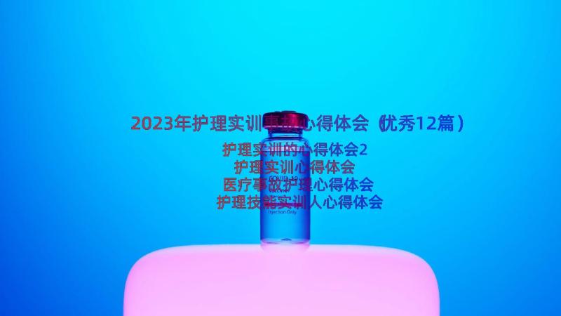 2023年护理实训事故心得体会（优秀12篇）