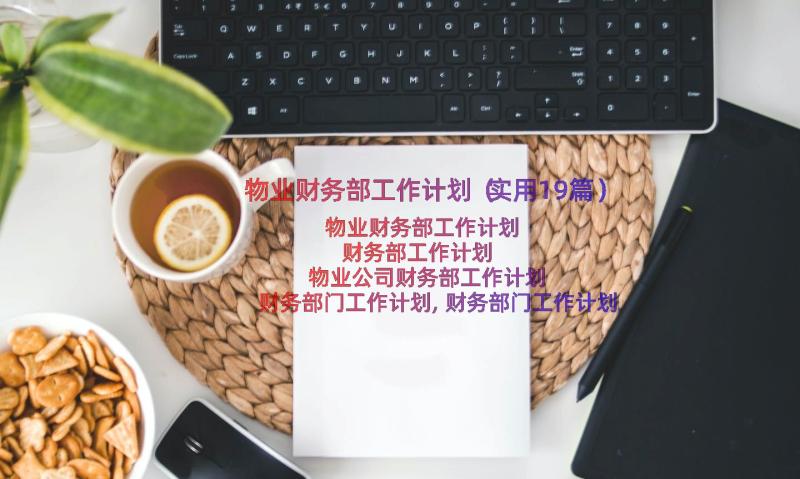 物业财务部工作计划（实用19篇）