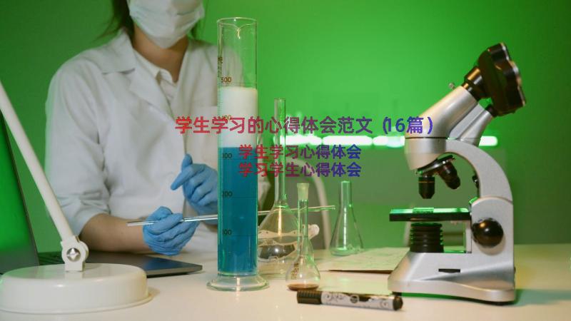 学生学习的心得体会范文（16篇）