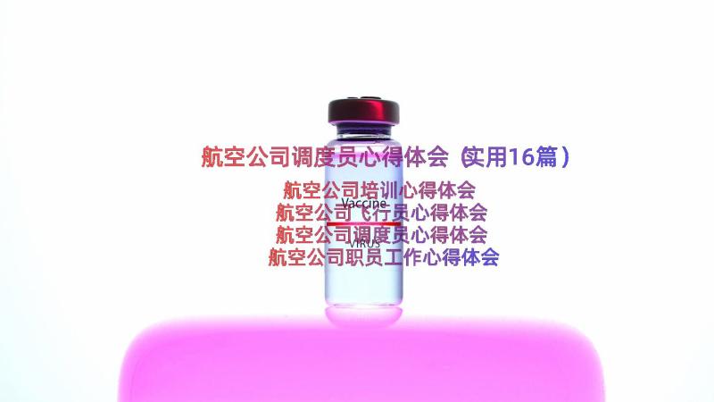 航空公司调度员心得体会（实用16篇）