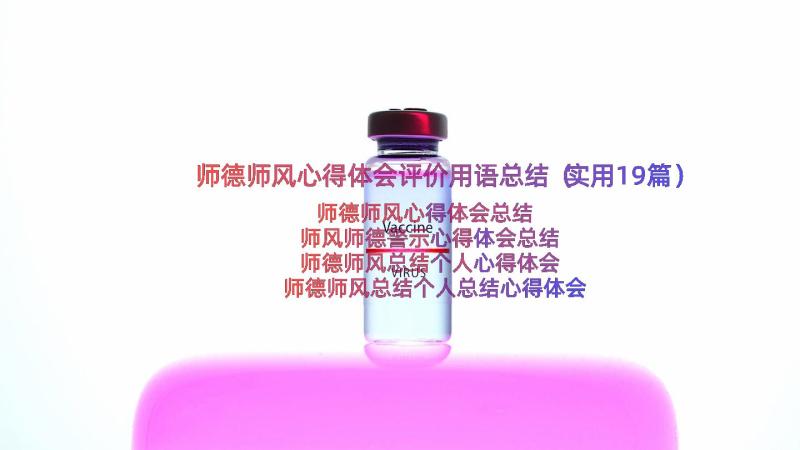 师德师风心得体会评价用语总结（实用19篇）