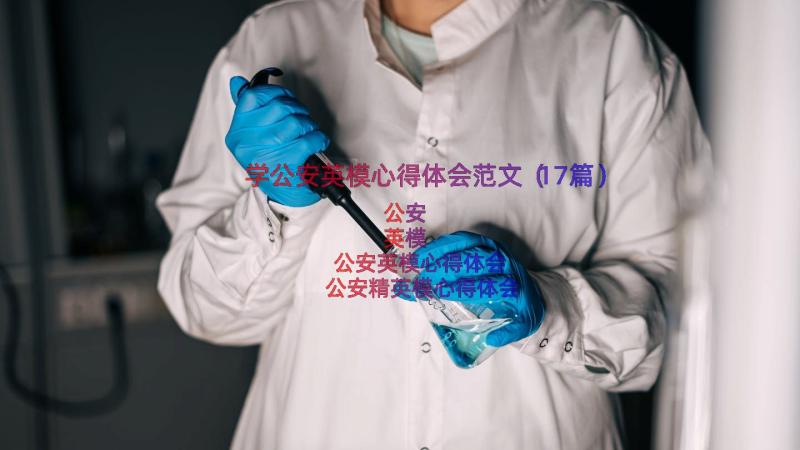 学公安英模心得体会范文（17篇）