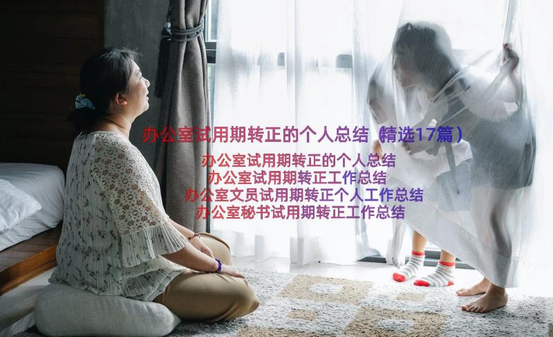 办公室试用期转正的个人总结（精选17篇）