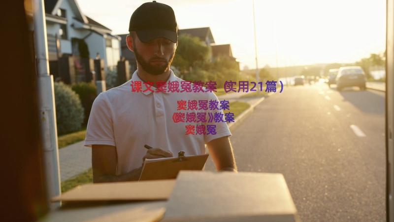 课文窦娥冤教案（实用21篇）