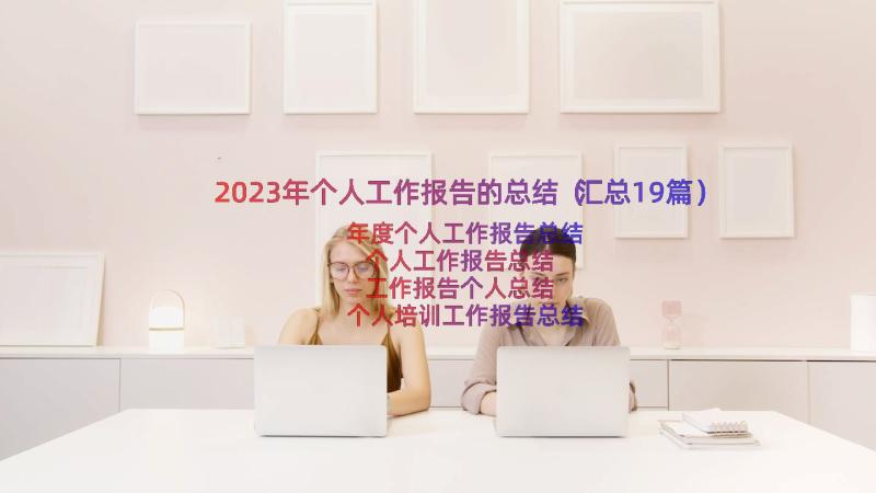 2023年个人工作报告的总结（汇总19篇）