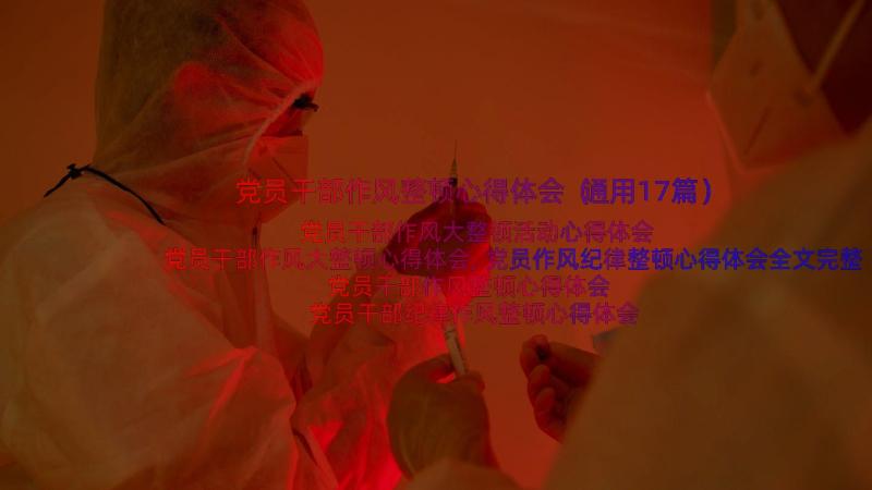 党员干部作风整顿心得体会（通用17篇）