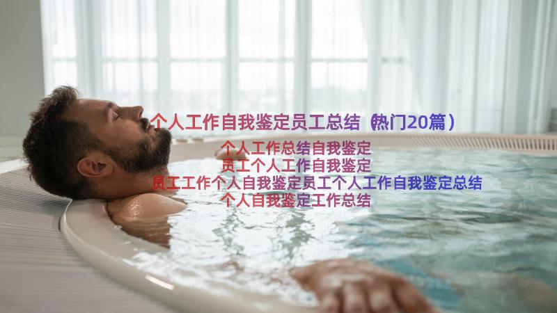 个人工作自我鉴定员工总结（热门20篇）