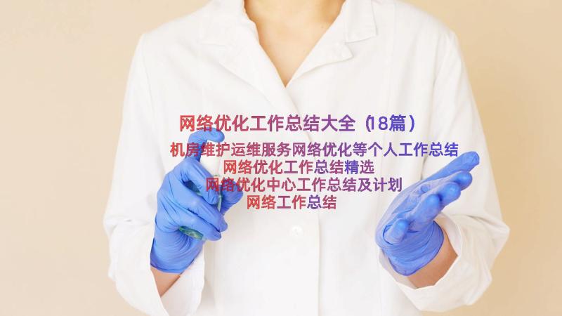 网络优化工作总结大全（18篇）