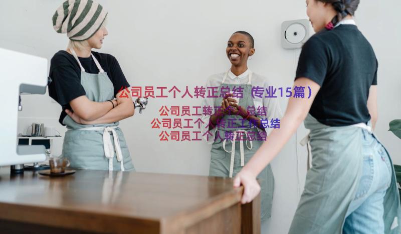 公司员工个人转正总结（专业15篇）