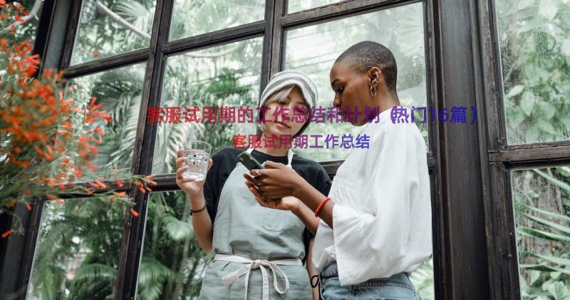 客服试用期的工作总结和计划（热门16篇）