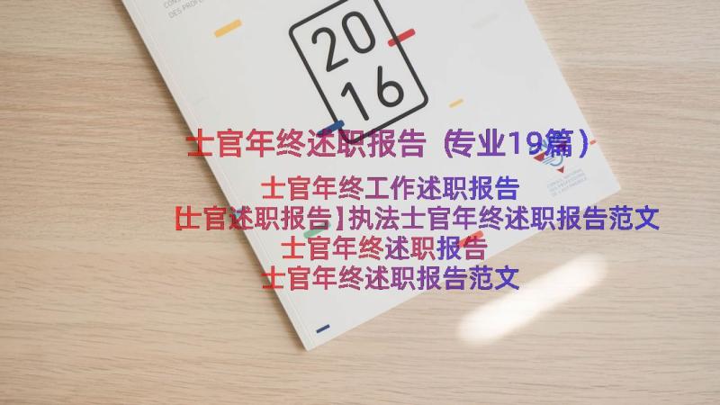 士官年终述职报告（专业19篇）