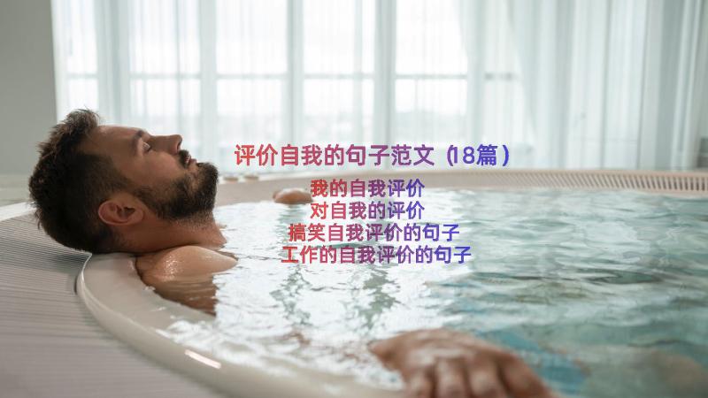 评价自我的句子范文（18篇）