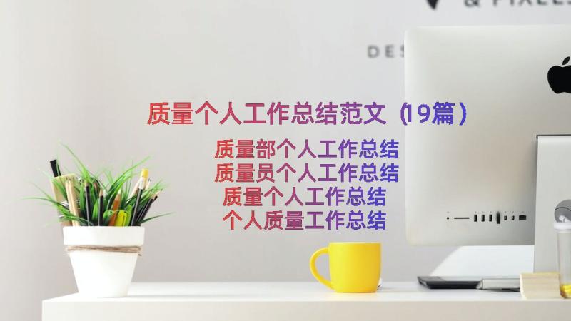 质量个人工作总结范文（19篇）