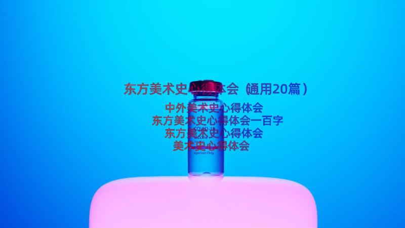 东方美术史心得体会（通用20篇）