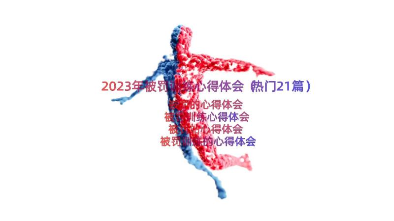 2023年被罚训练心得体会（热门21篇）