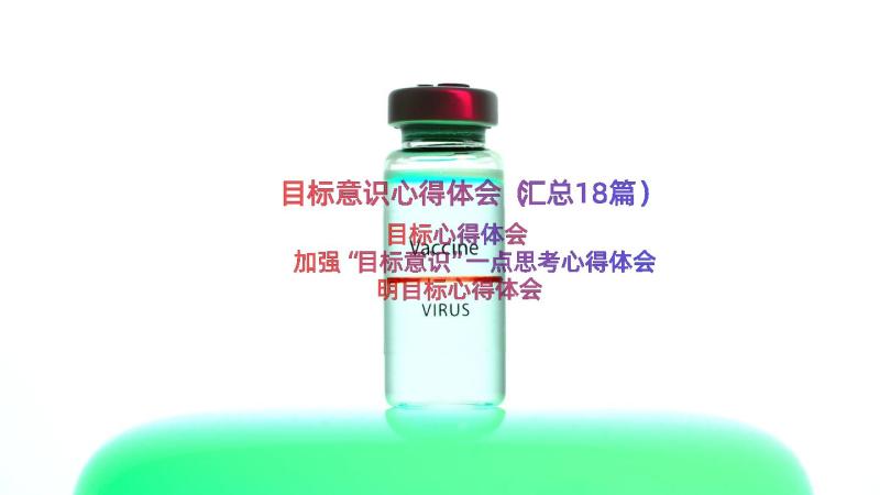 目标意识心得体会（汇总18篇）