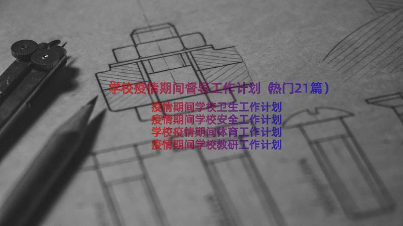 学校疫情期间督导工作计划（热门21篇）