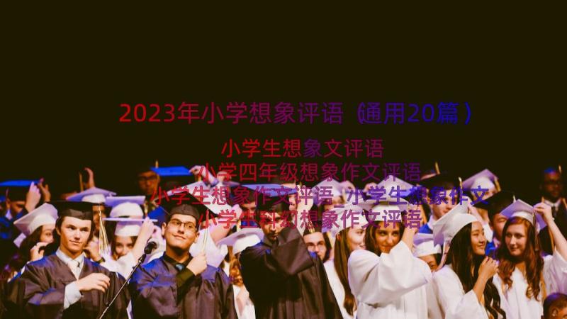 2023年小学想象评语（通用20篇）