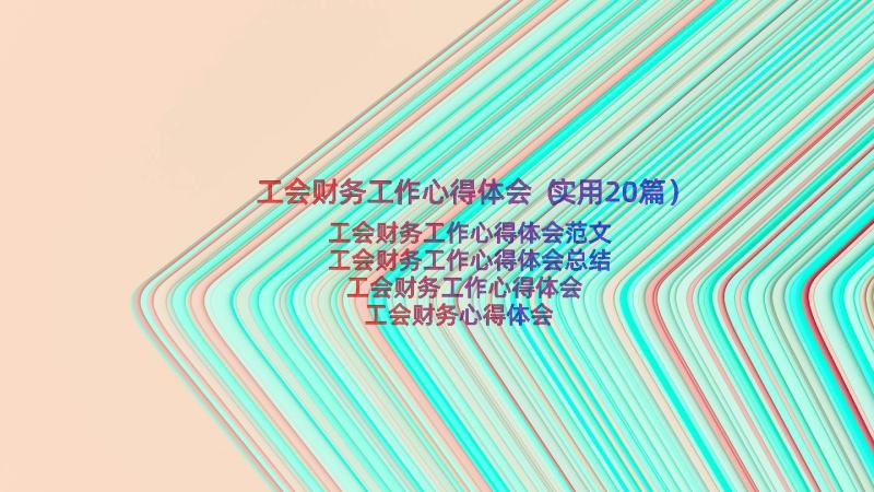 工会财务工作心得体会（实用20篇）