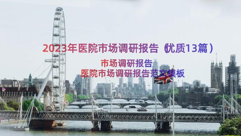 2023年医院市场调研报告（优质13篇）