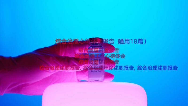 综合治理心得体会报告（通用18篇）