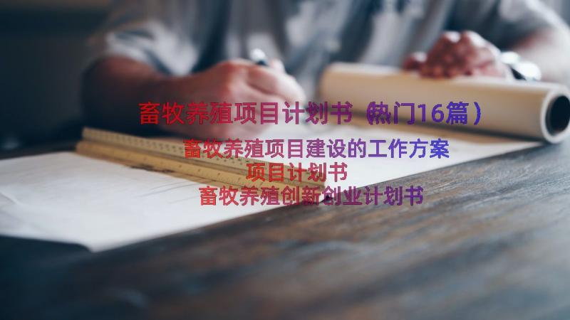 畜牧养殖项目计划书（热门16篇）