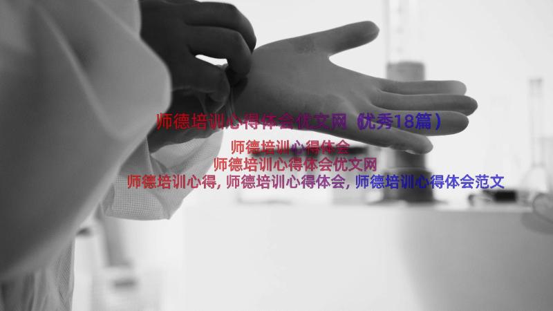 师德培训心得体会优文网（优秀18篇）