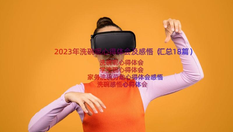 2023年洗碗呢心得体会及感悟（汇总18篇）