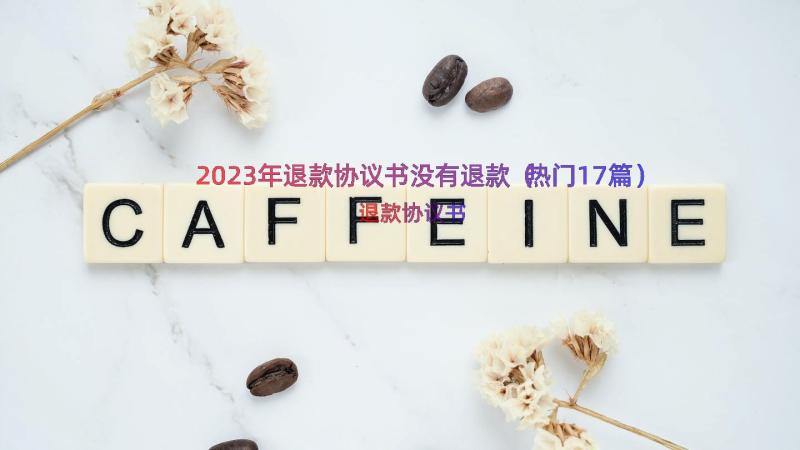 2023年退款协议书没有退款（热门17篇）