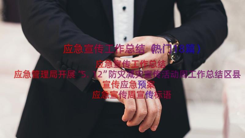 应急宣传工作总结（热门18篇）