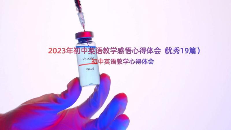 2023年初中英语教学感悟心得体会（优秀19篇）