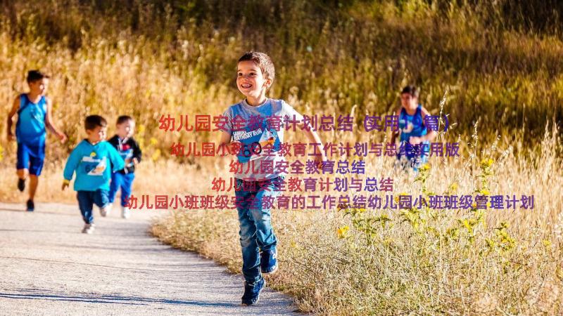 幼儿园安全教育计划总结（实用19篇）