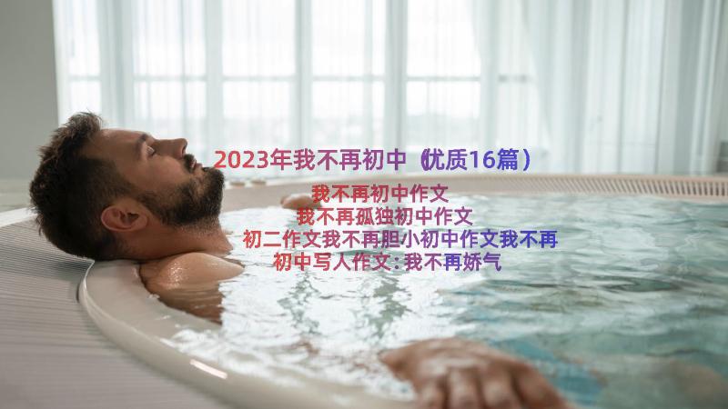 2023年我不再初中（优质16篇）