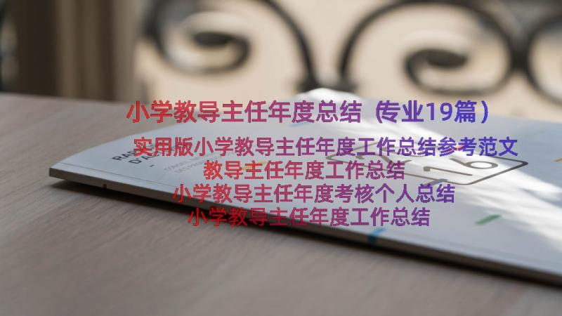 小学教导主任年度总结（专业19篇）